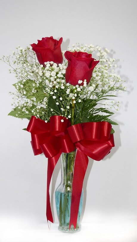2 Rose Bud Vase